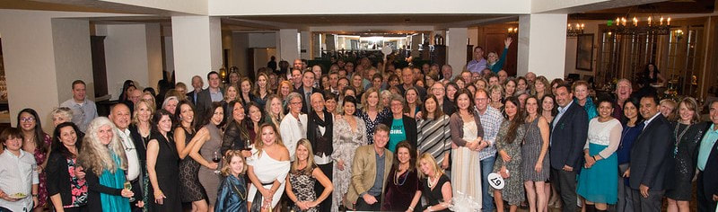Guests at the ninth annual Toasting to Teal fundraiser in November 2019
